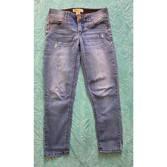 Democracy Ab technology Distressed Straight Jeans Woman's Size 4 - Picture 1 of 6